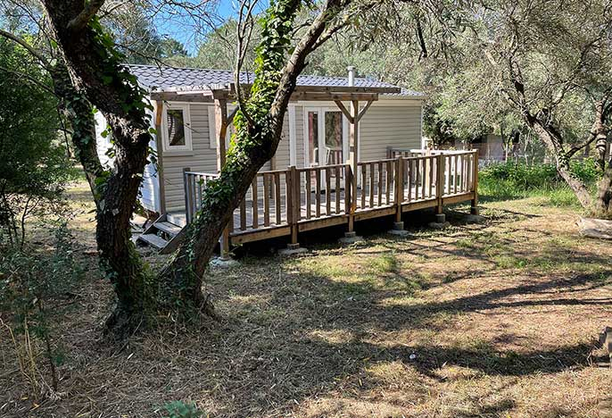 Mobil home climatisé, Porto-Vecchio, La Ferme d'Alzetta